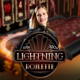 Lightning Roulette slot logo by Evolution at WildHub Casino